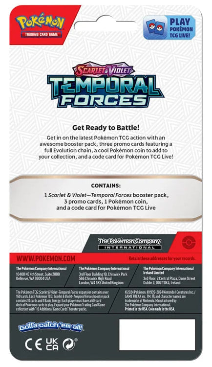 Pokémon Temporal Forces Premium Checklane Blister Baxcalibur