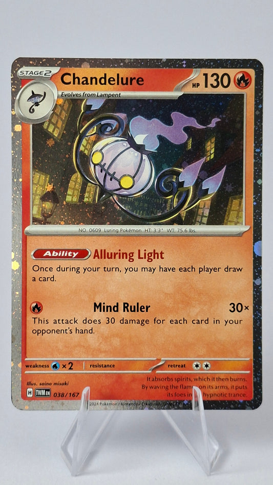 Chandelure Evolution Line - Litwick + Lampent + Chandelure (Cosmos Holo)