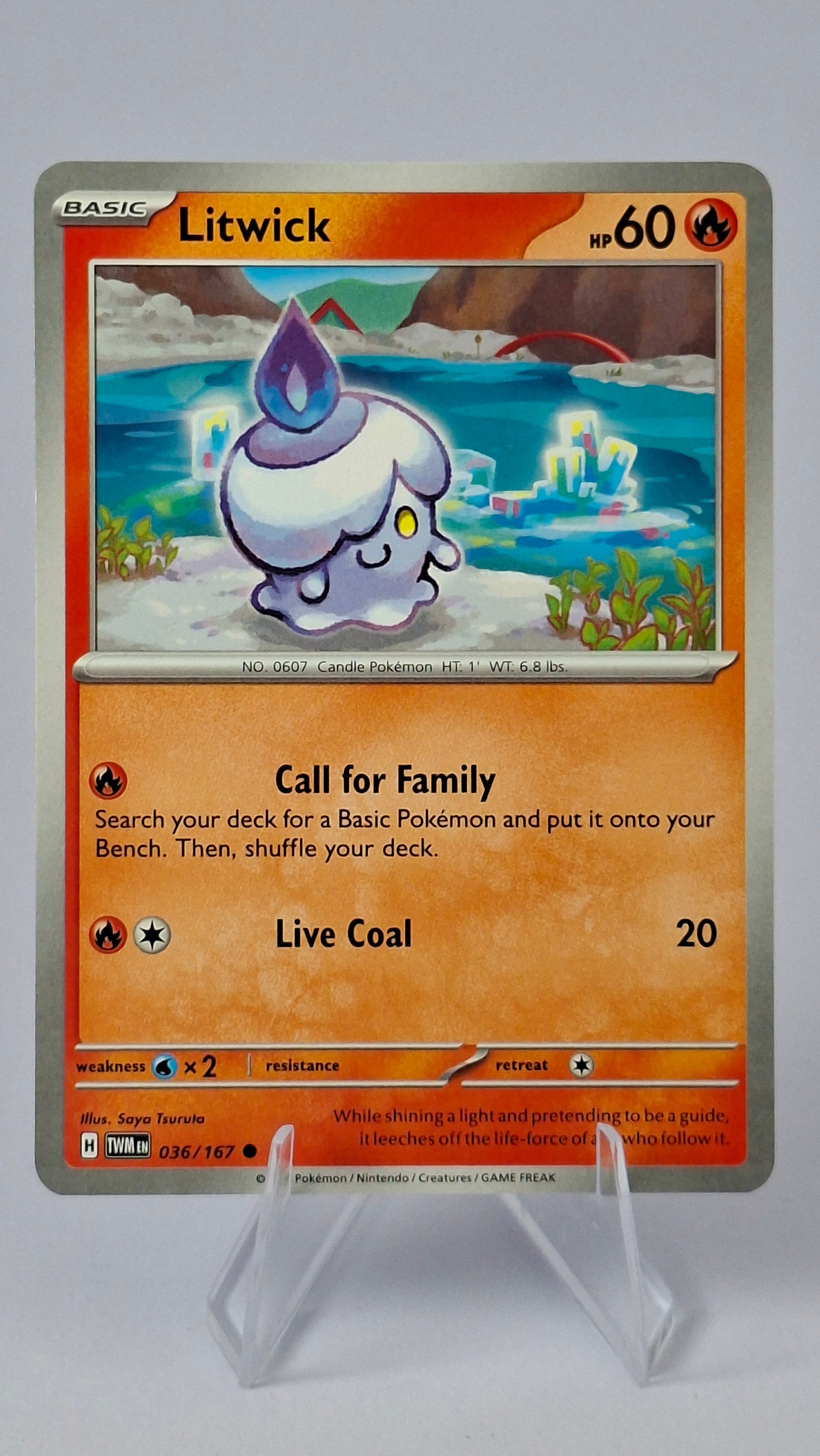 Chandelure Evolution Line - Litwick + Lampent + Chandelure (Cosmos Holo)