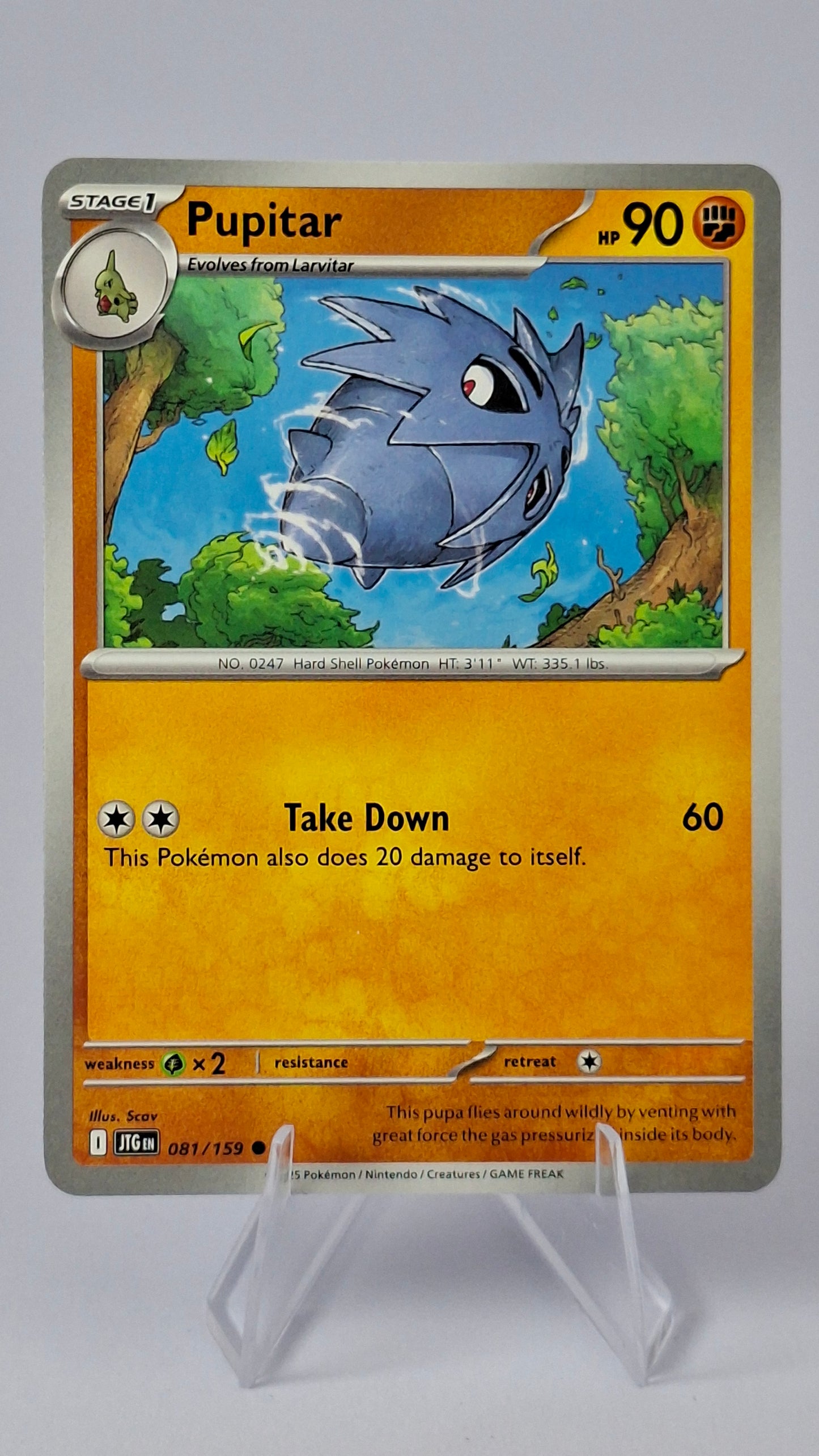 Tyranitar Evolution Line - Larvitar + Pupitar + Tyranitar (Cosmos Foil)