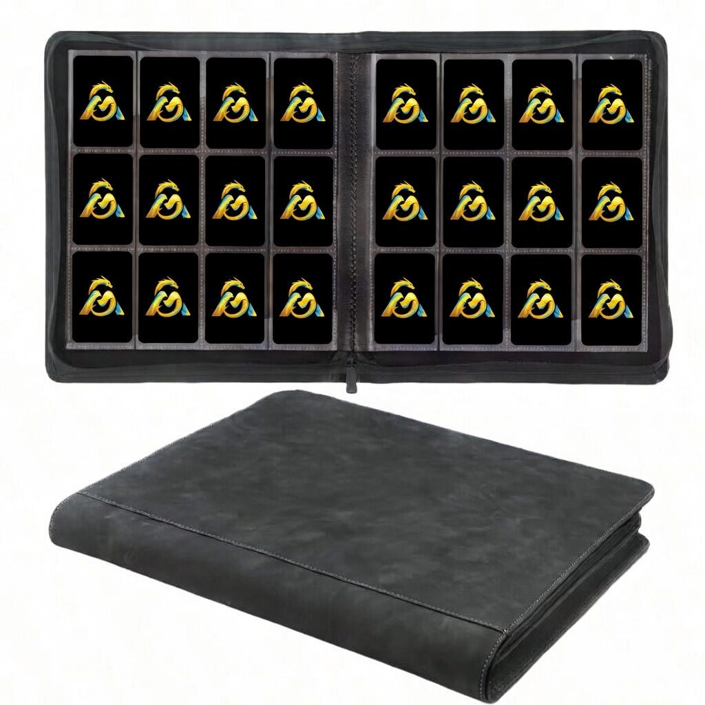9 Pocket 360 Sleeves Zip Binder
