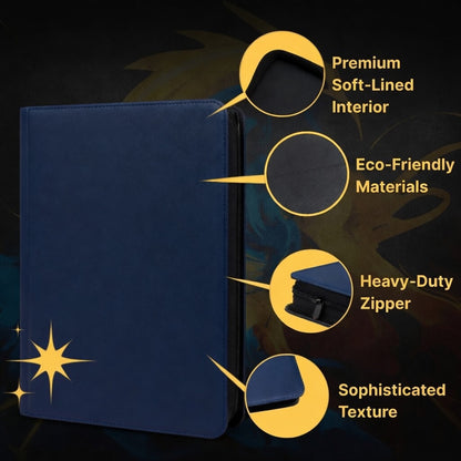 9 Pocket 360 Sleeves Zip Binder