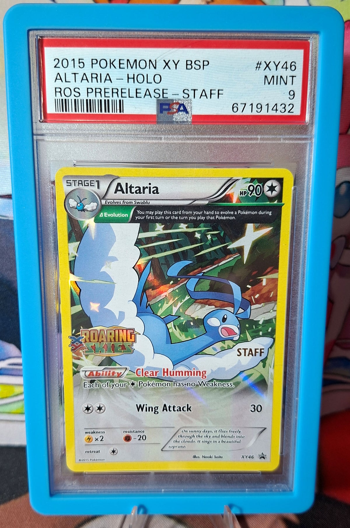 Altaria (Staff Prerelease) XY Promos Promo XY46  PSA 9