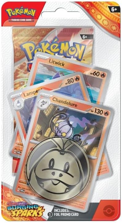 Pokémon Surging Sparks Premium Checklane Blister Litwick