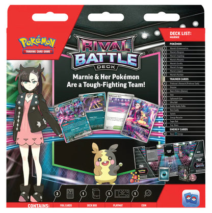 Pokémon Rival Battle Deck Marnie accessories and play pieces