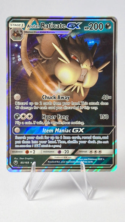 Alolan Raticate GX – Celestial Storm Ultra Rare (85/168)