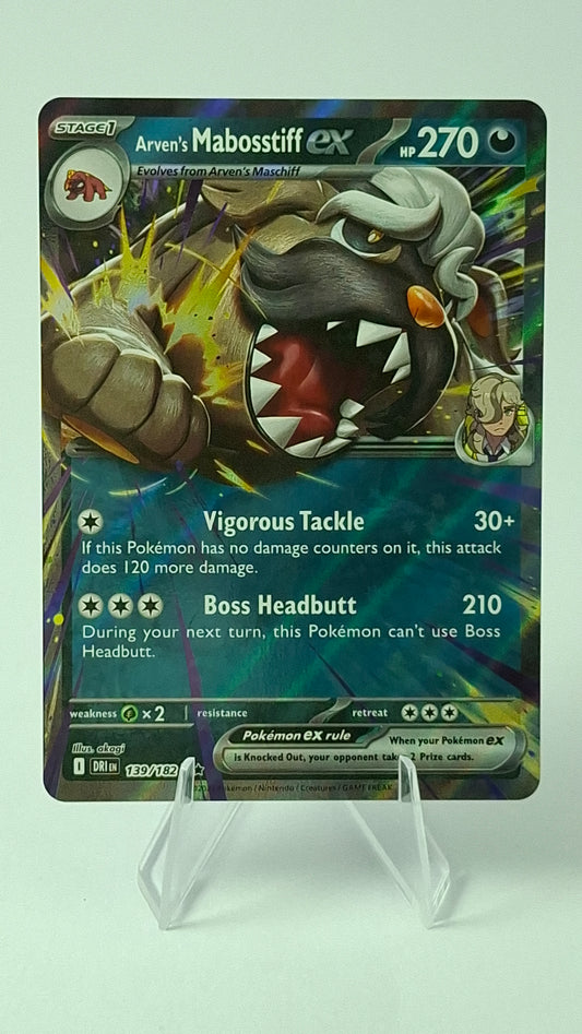 Arven's Mabosstiff ex 139/182 - Destined Rivals Ultra Rare