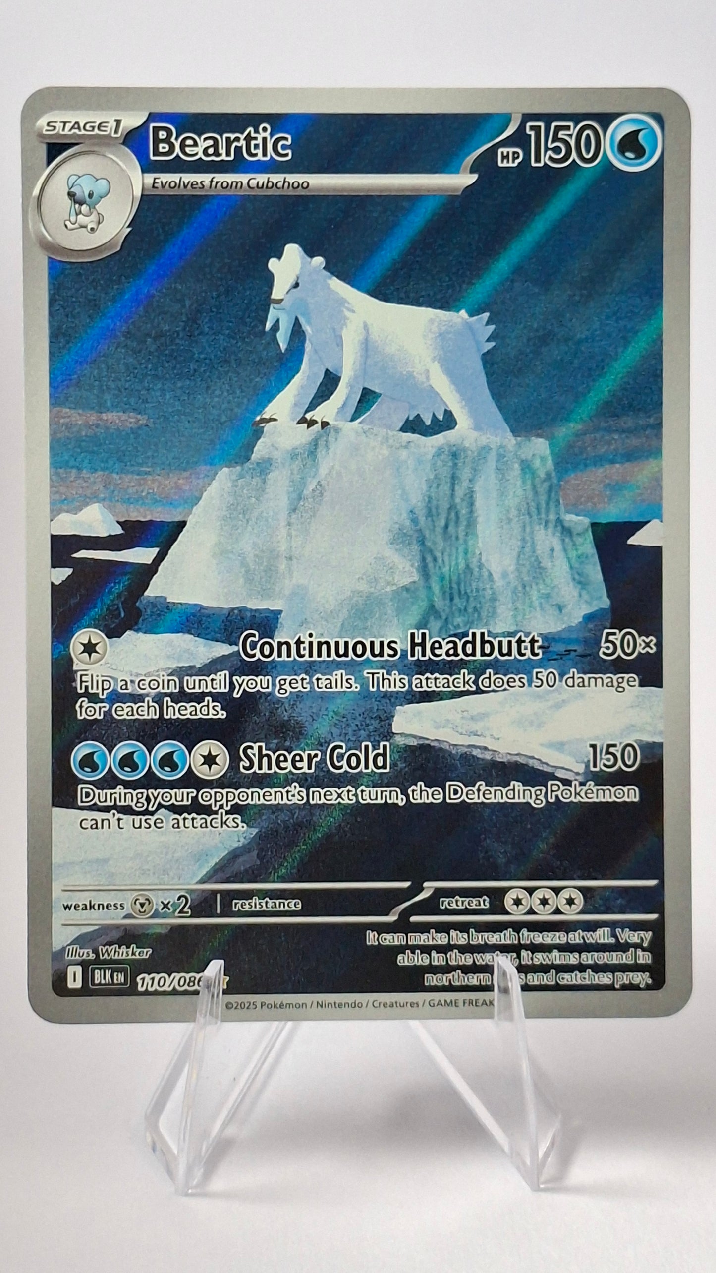 Beartic Illustration Rare – Black Bolt (110/086)