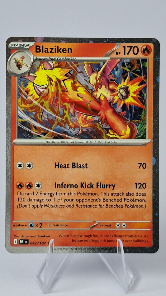 Blaziken Evolution Line - Torchic + Combusken + Blaziken (Cosmos Holo)