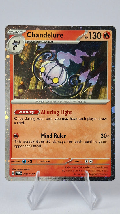 Chandelure Evolution Line - Litwick + Lampent + Chandelure (Cosmos Holo)