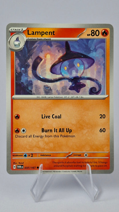 Chandelure Evolution Line - Litwick + Lampent + Chandelure (Cosmos Holo)