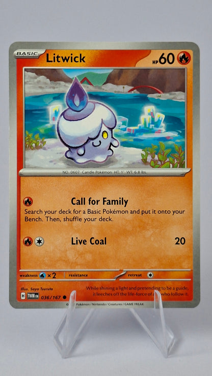 Chandelure Evolution Line - Litwick + Lampent + Chandelure (Cosmos Holo)
