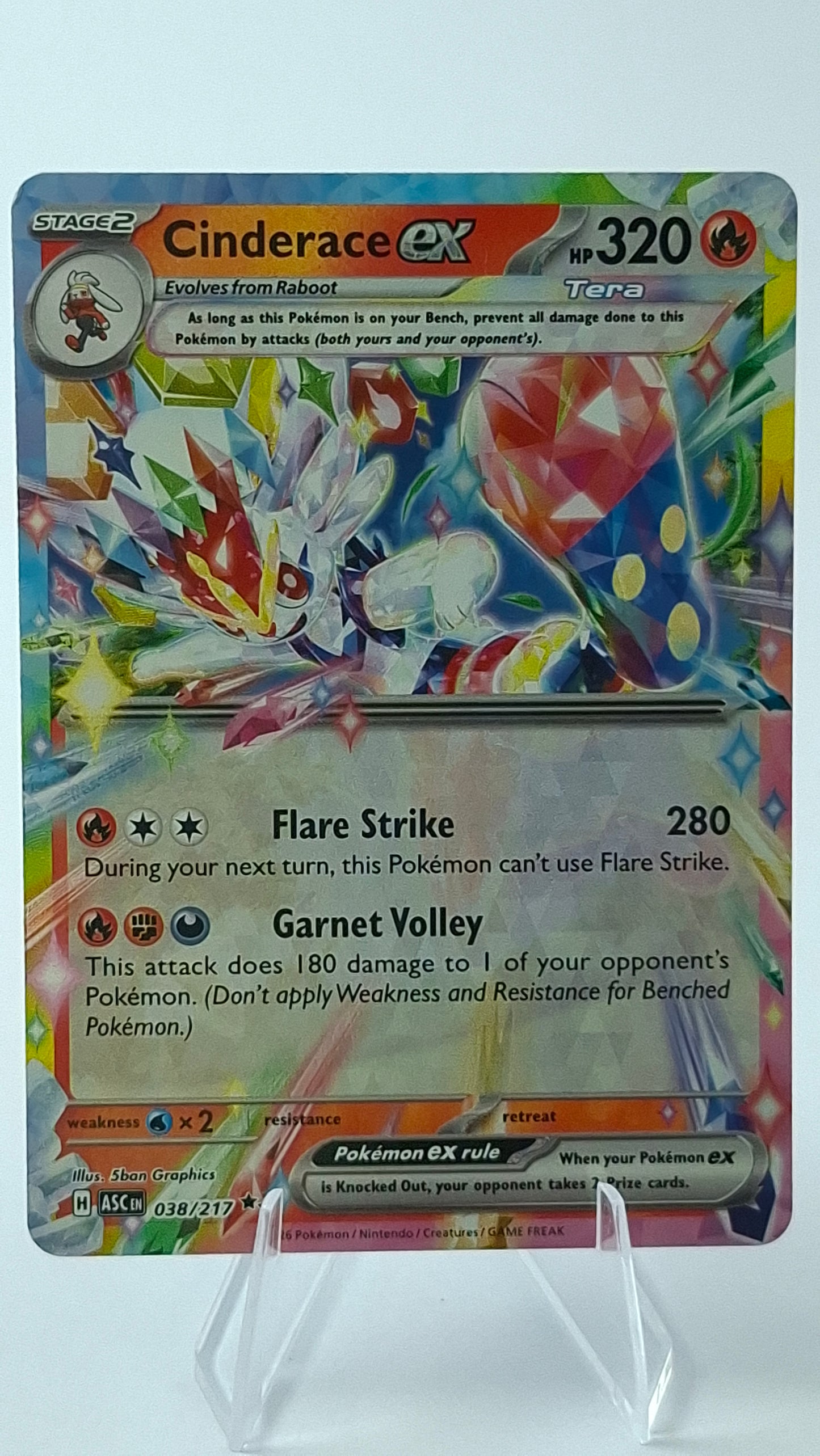 Cinderace ex 038/217 – Double Rare