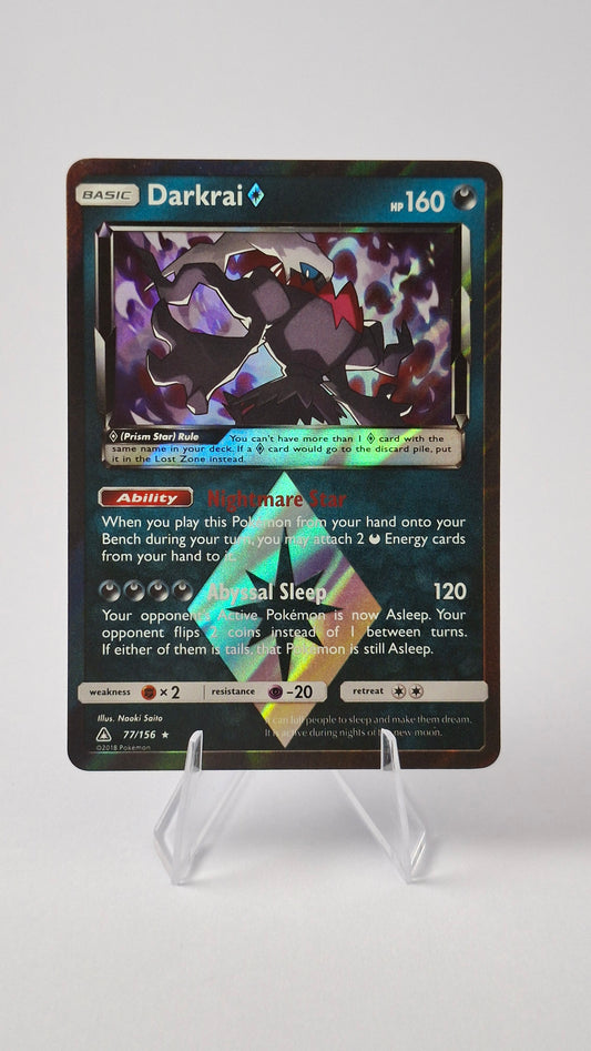 Darkrai Prism Star 77/156 - Ultra Prism Prism Rare - Lightly Played