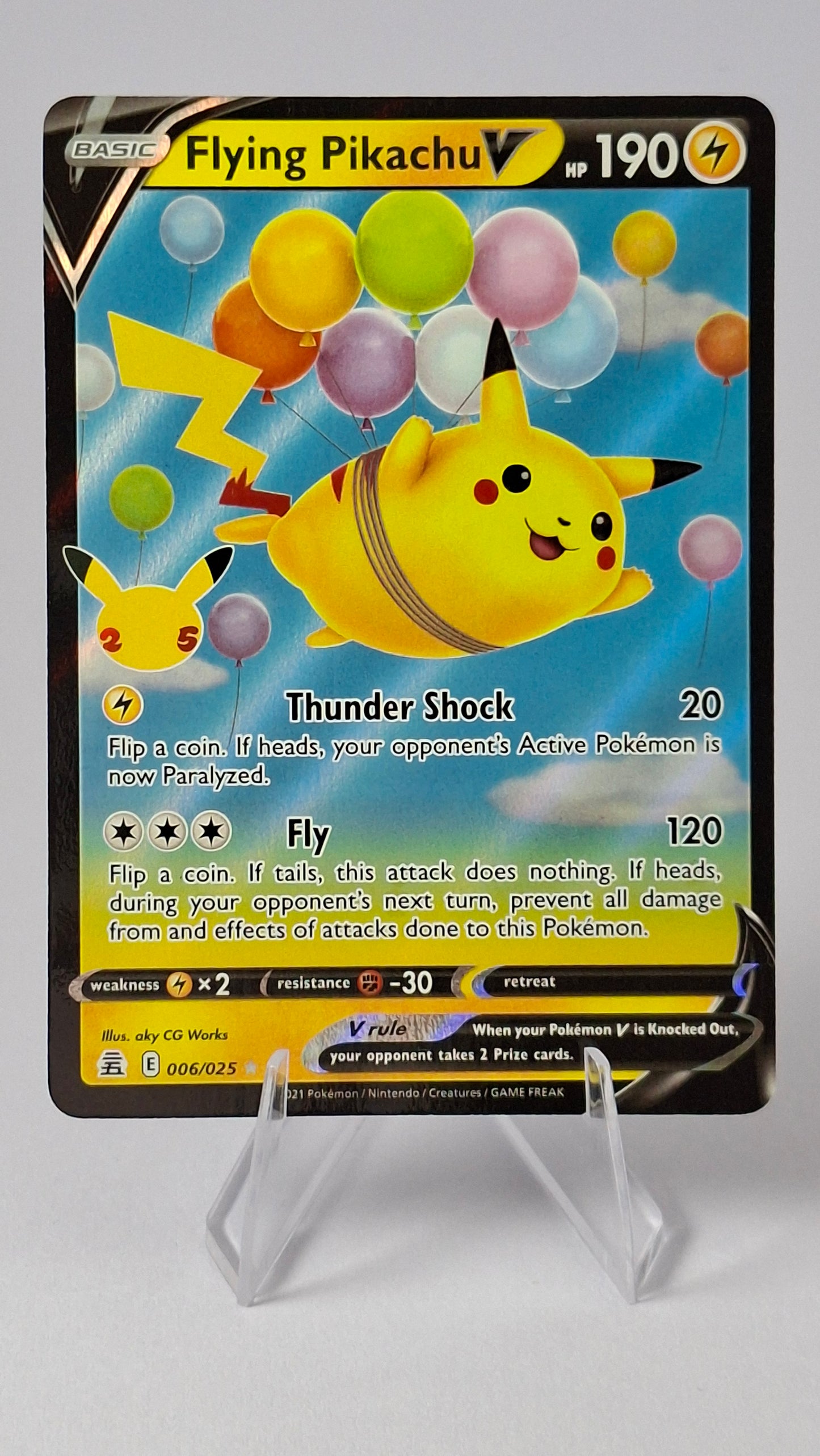Flying Pikachu V Celebrations Ultra Rare 006/025