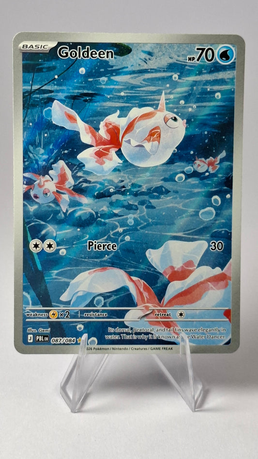 Goldeen Pitch Black Illustration Rare 087/084
