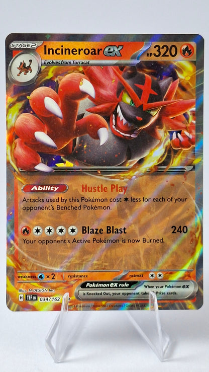 Incineroar ex 034/162 - Temporal Forces Double Rare