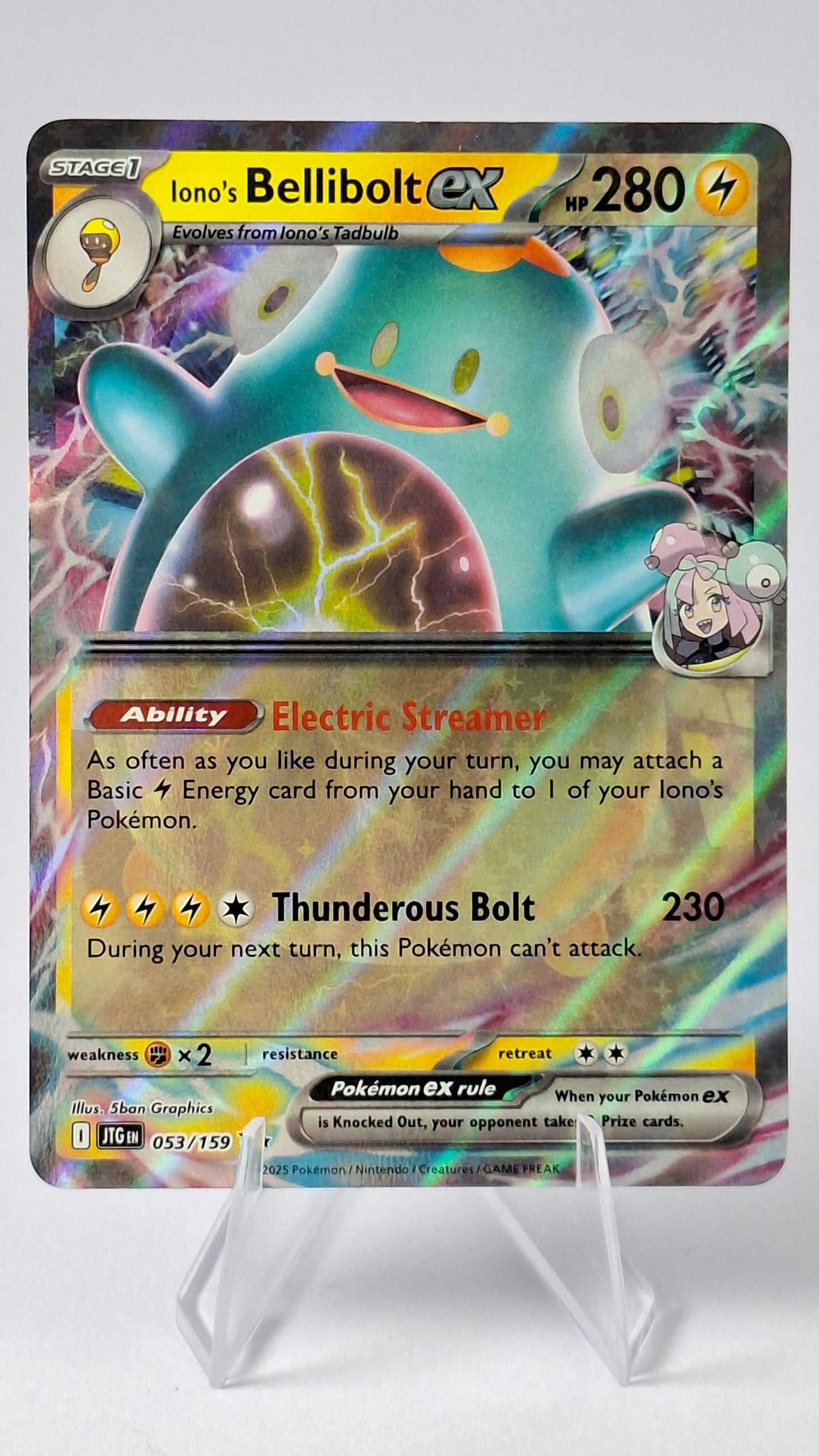 Iono's Bellibolt ex 053/159 - Journey Together Double Rare