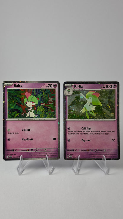 Kirlia Evolution Line - Ralts + Kirlia (Cosmos Holo)