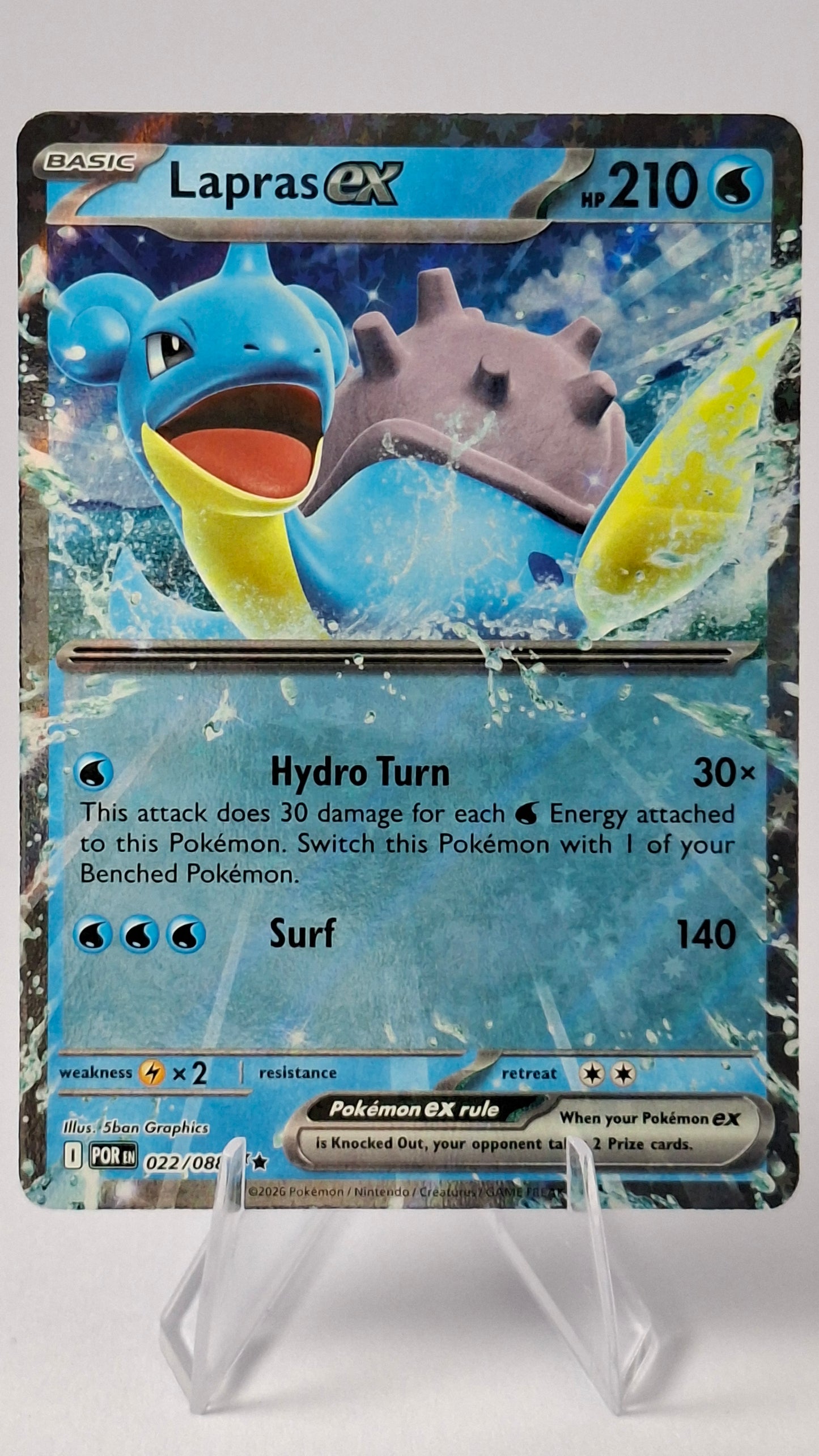 Lapras ex 022/088 - Perfect Order Double Rare