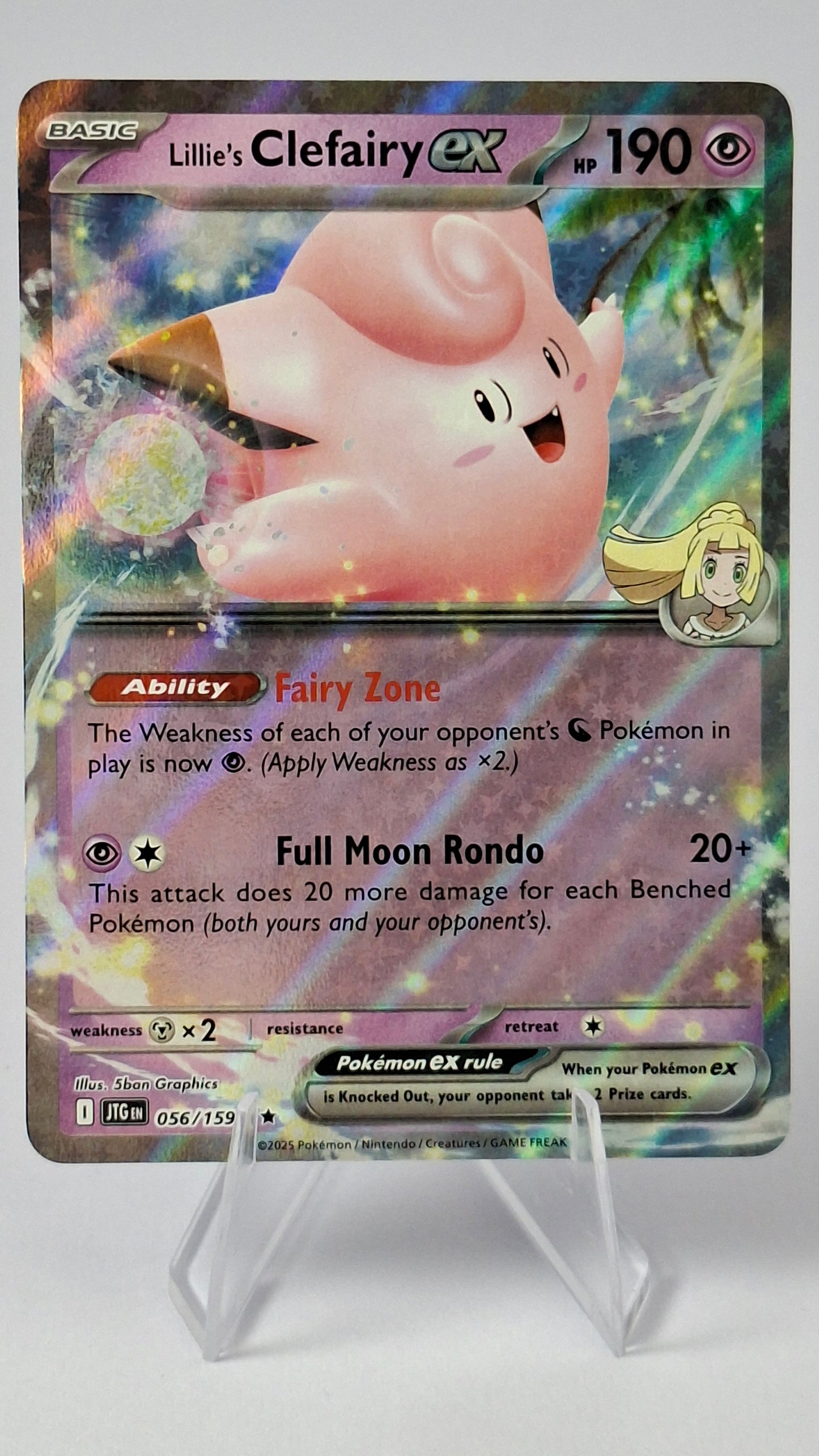 Lillie's Clefairy ex 056/159 - Journey Together Double Rare