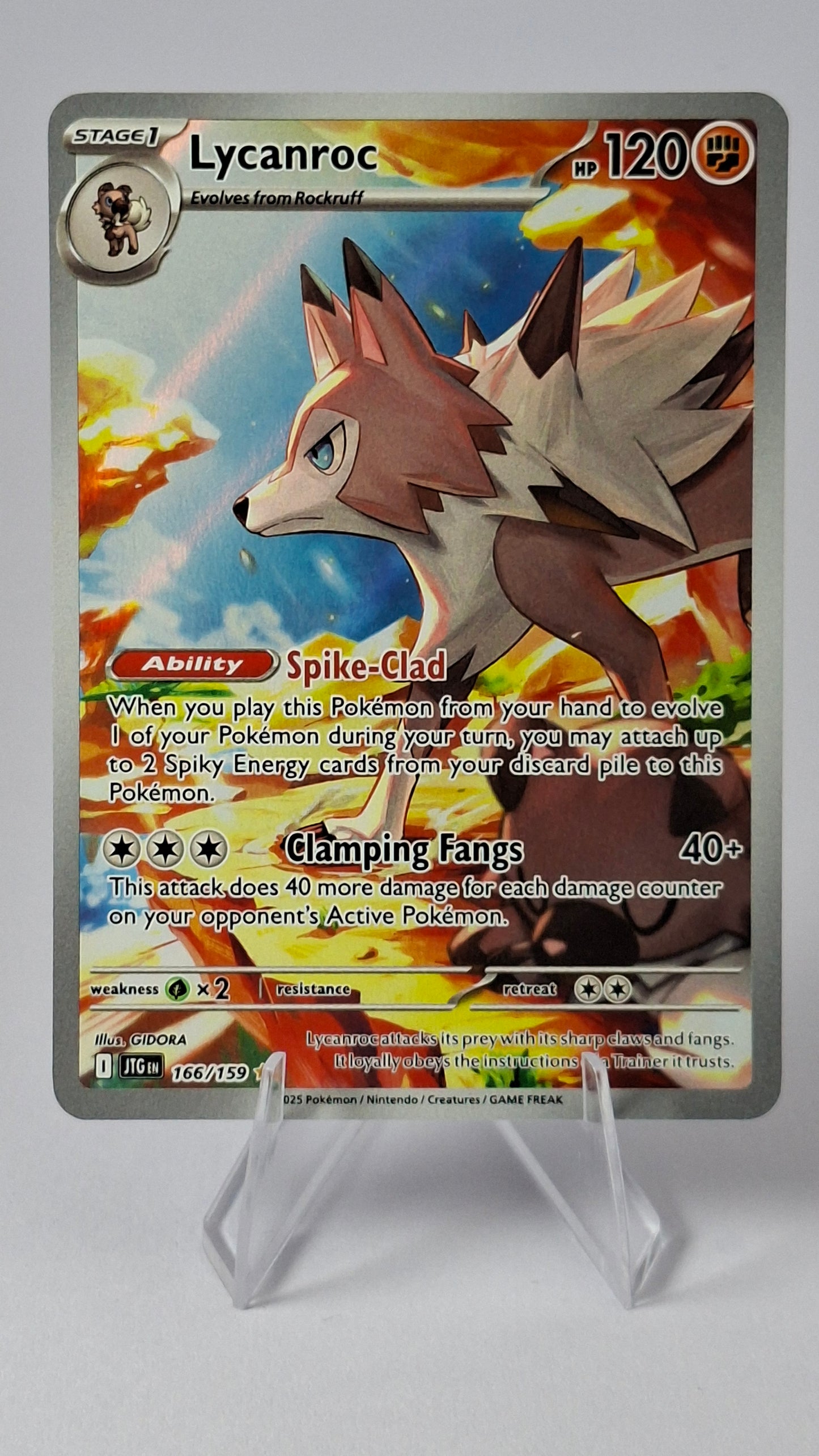 Lycanroc Journey Together Illustration Rare 166/159