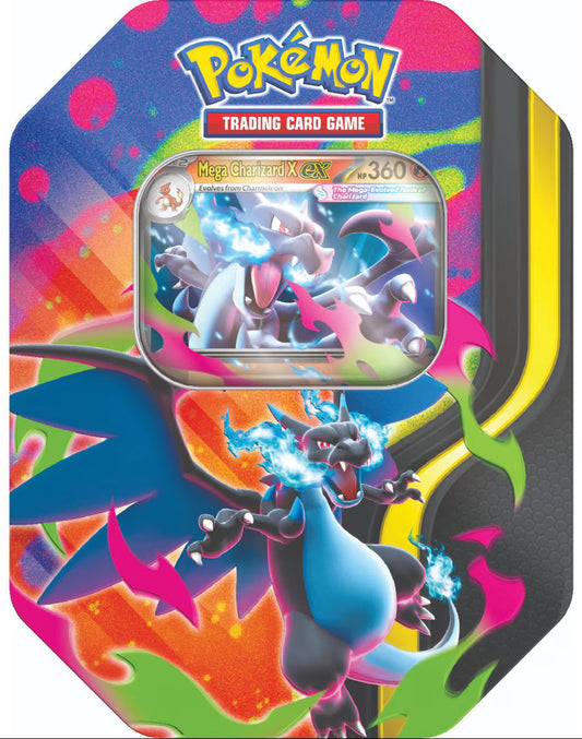 Pokémon Mega Charizard X Tin front view South Africa