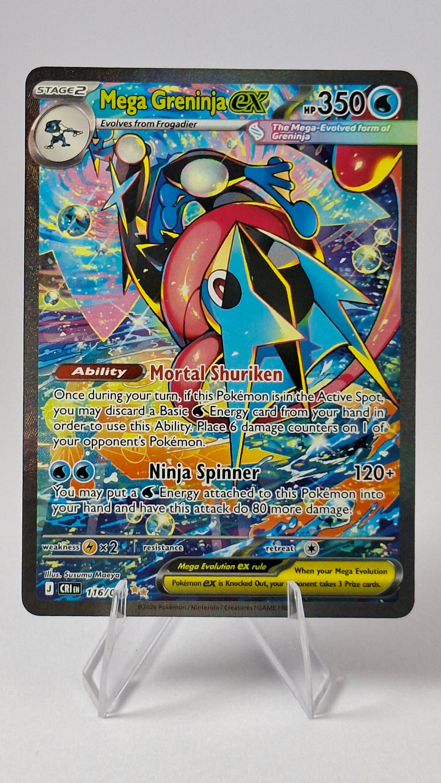 Mega Greninja ex – Chaos Rising Special Illustration Rare (116/086)