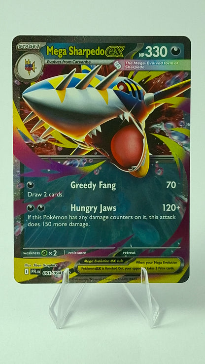 Mega Sharpedo ex 061/094 - Phantasmal Flames Double Rare