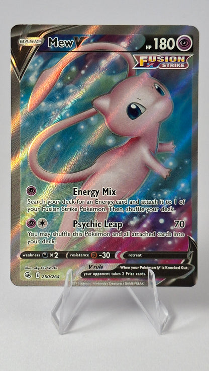 Mew V (Full Art) Fusion Strike Ultra Rare 250/264
