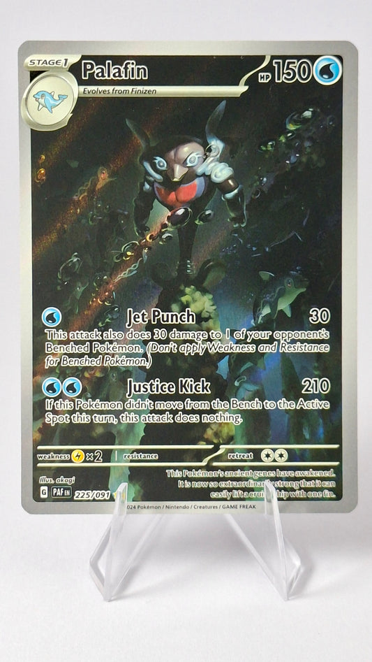 Palafin Paldean Fates Illustration Rare 225/091