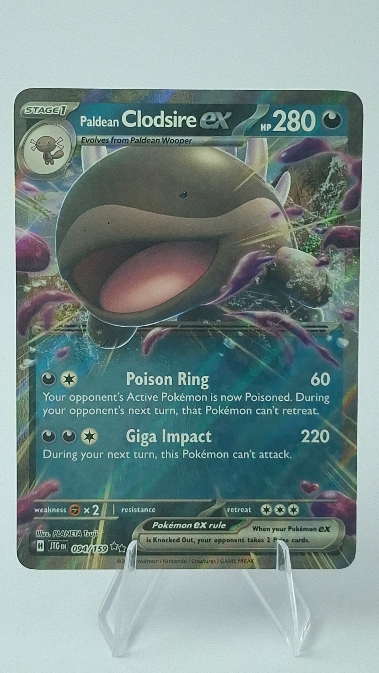 Paldean Clodsire ex 094/159 - Journey Together Double Rare
