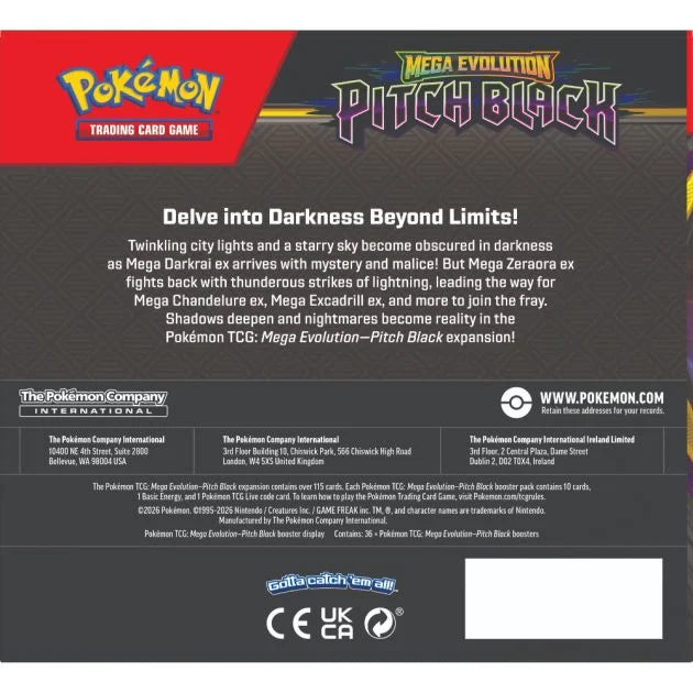 Pokémon Mega Evolution-Pitch Black Booster Pack