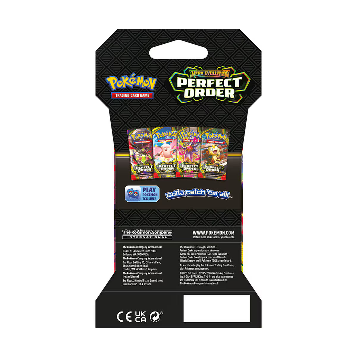Pokemon Mega Evolution - Perfect Order Sleeved Booster Pack