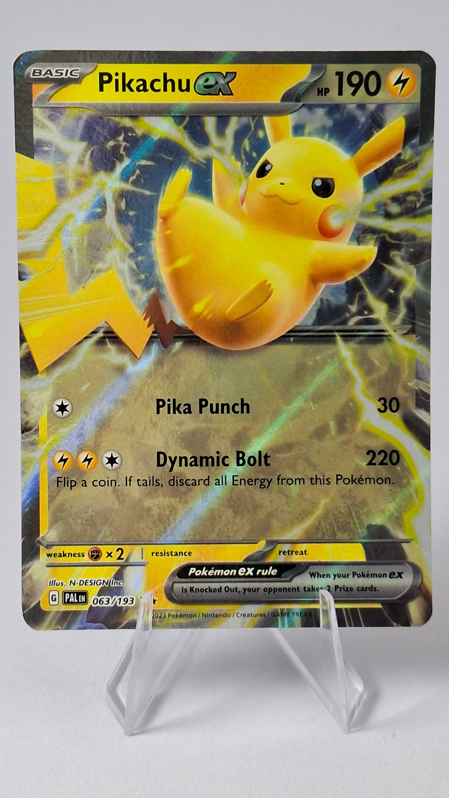 Pikachu ex Paldea Evolved Double Rare 063/193