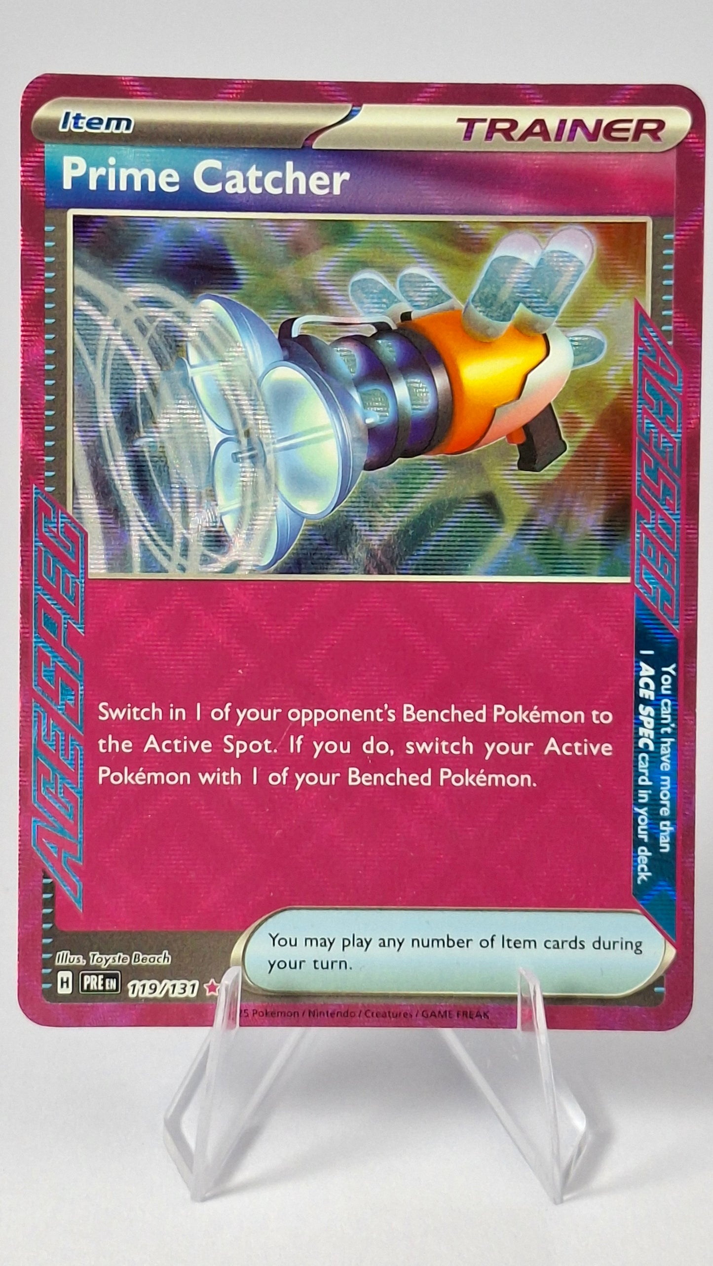 Prime Catcher 119/131 - Prismatic Evolutions ACE SPEC Rare