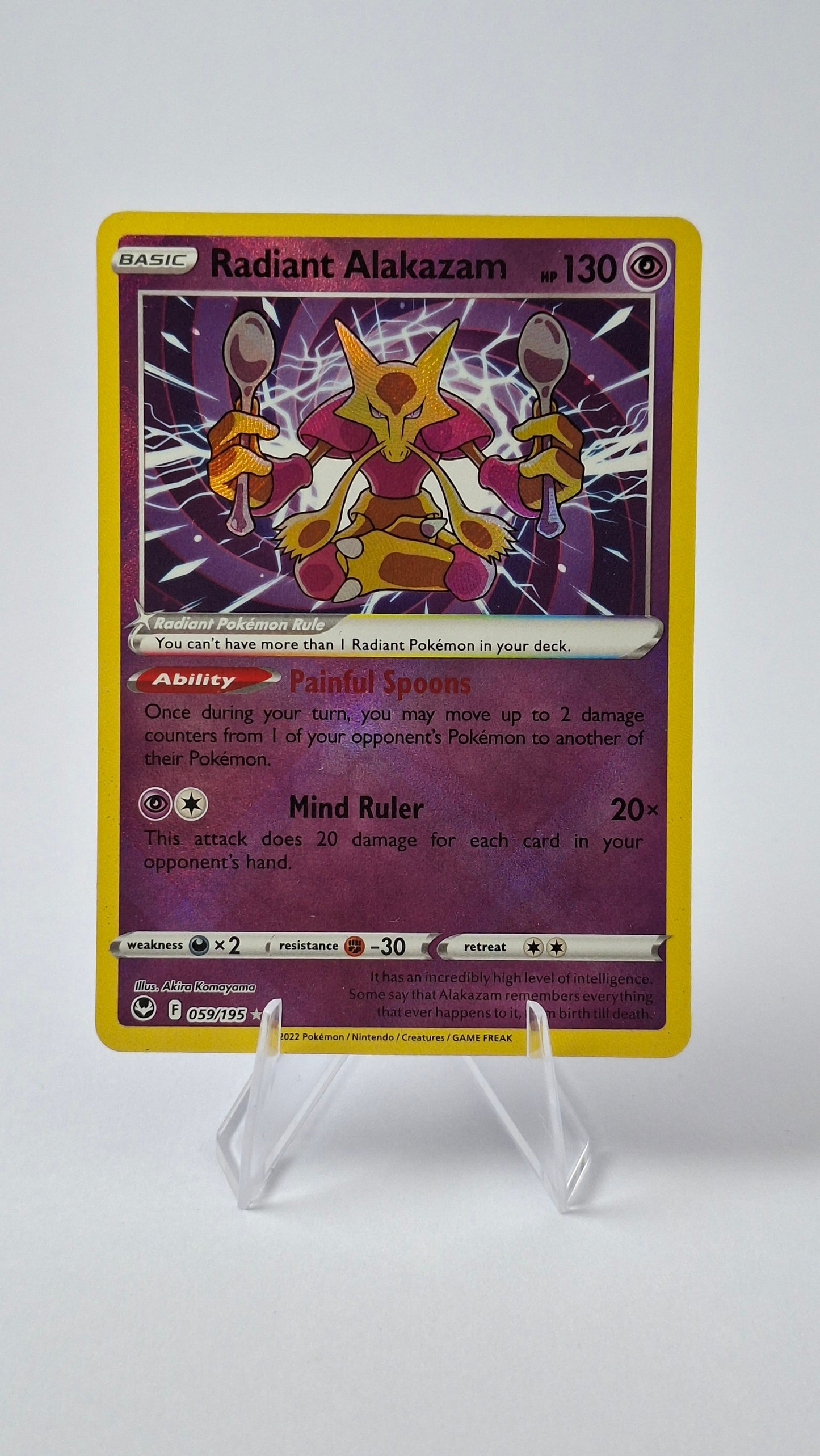 Radiant Alakazam 059/195 - Silver Tempest Radiant Rare