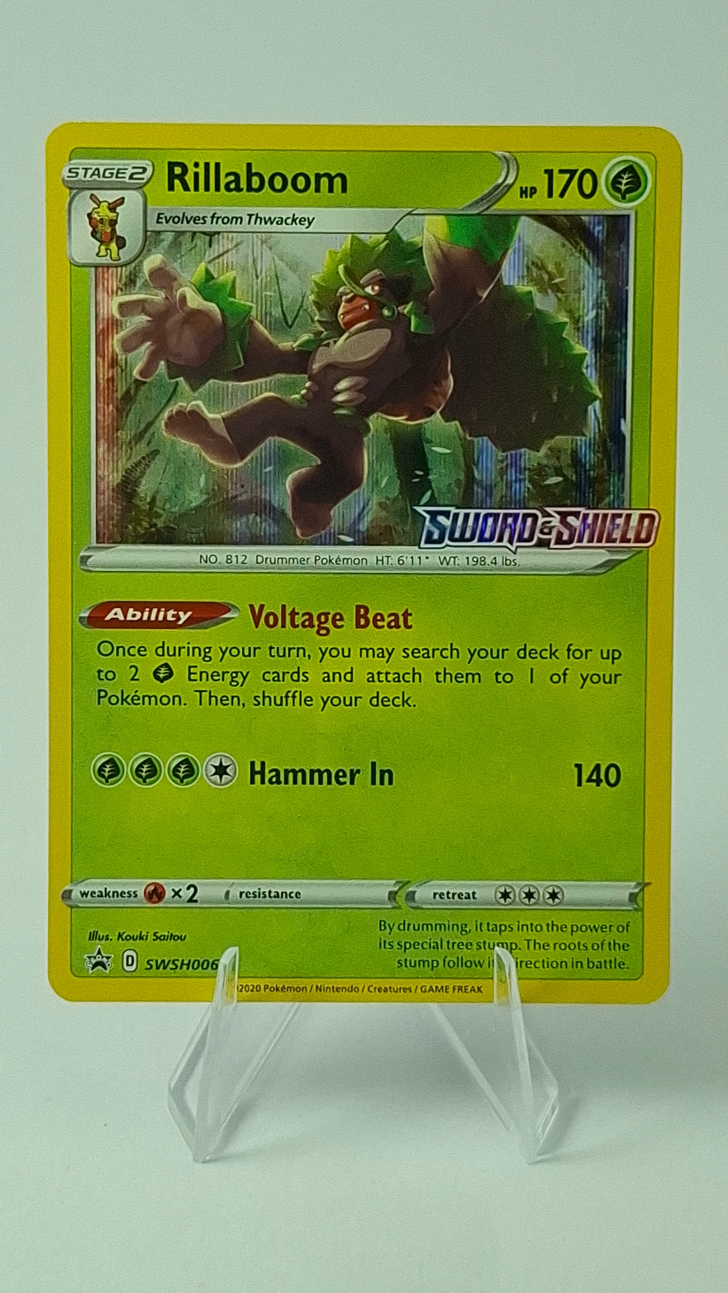 Rillaboom Prerelease SWSH006 - Sword & Shield Promo