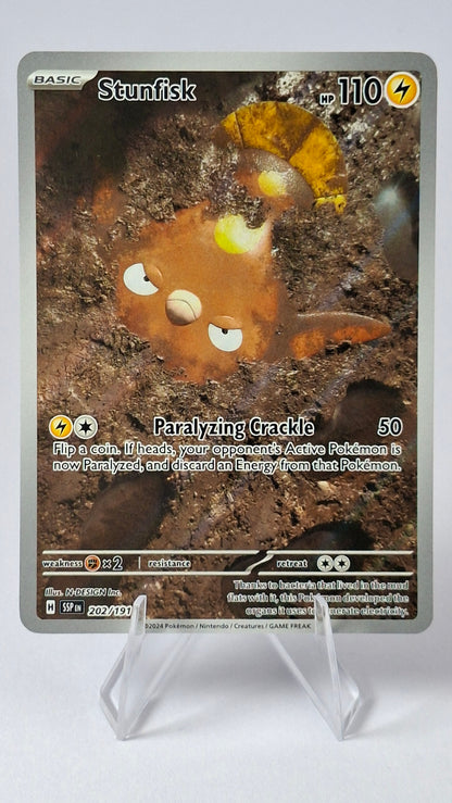 Stunfisk Surging Sparks Illustration Rare 202/191