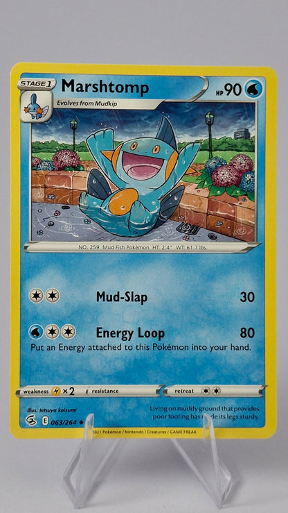 Swampert Evolution Line - Mudkip + Marshtomp + Swampert (Holo Rare)