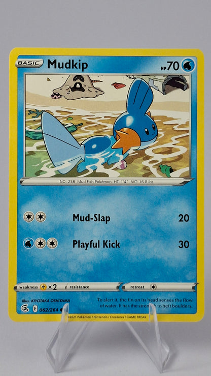 Swampert Evolution Line - Mudkip + Marshtomp + Swampert (Holo Rare)