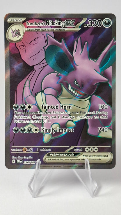 Team Rocket's Nidoking ex Destined Rivals Ultra Rare 216/182