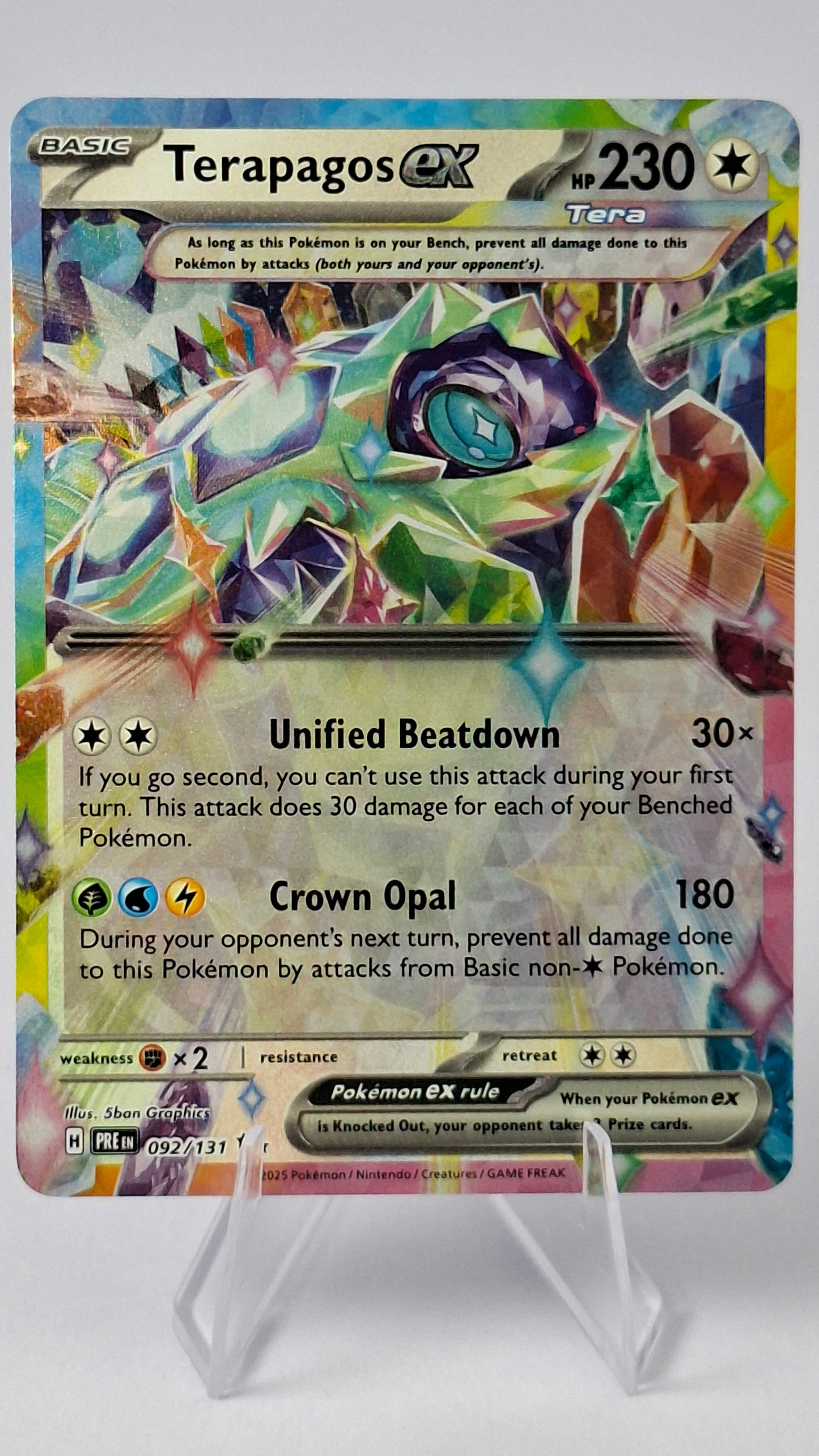 Terapagos ex 092/131 - Prismatic Evolutions Double Rare