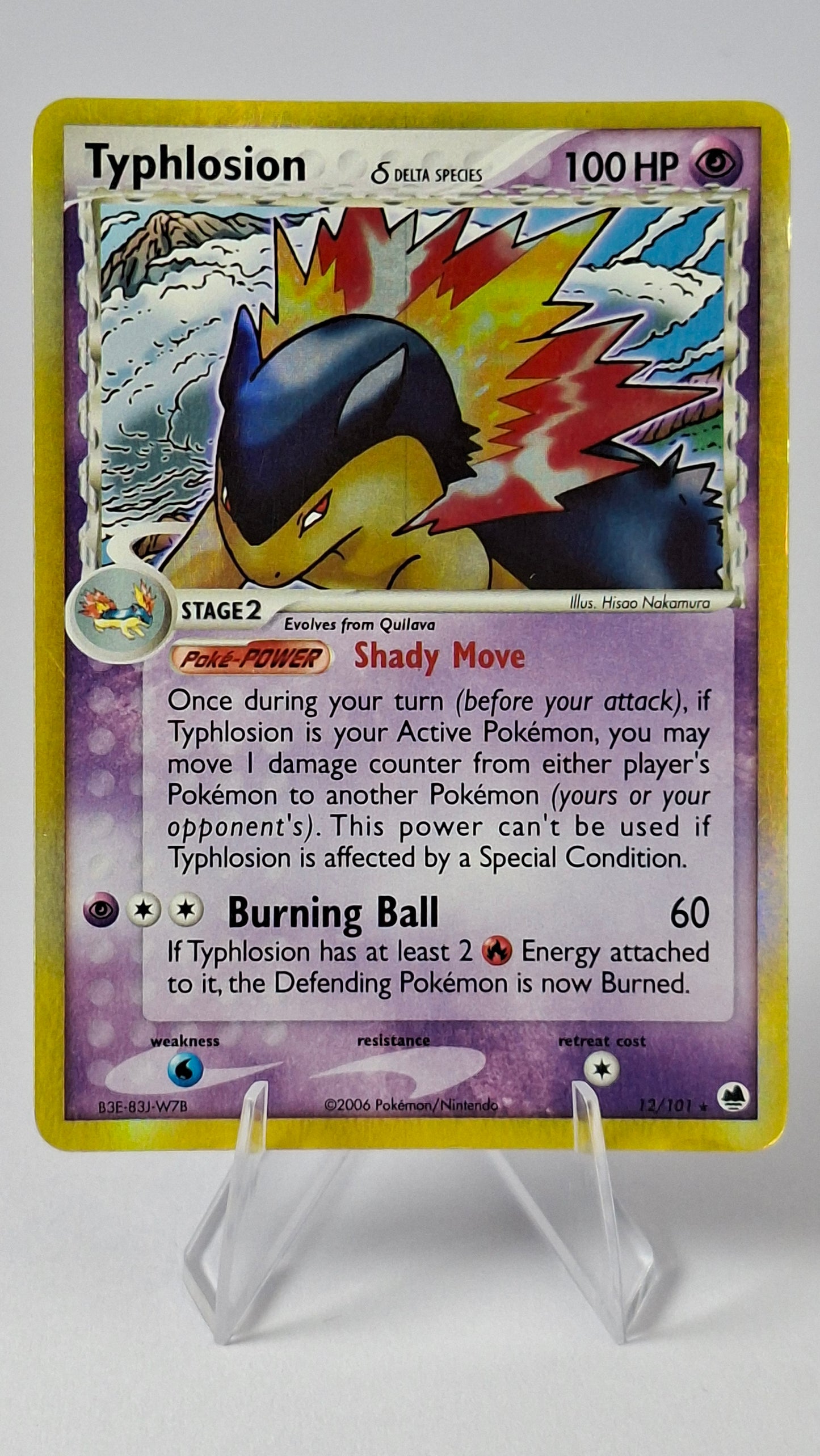 Typhlosion (Delta Species) EX Dragon Frontiers Holo Rare 12/101