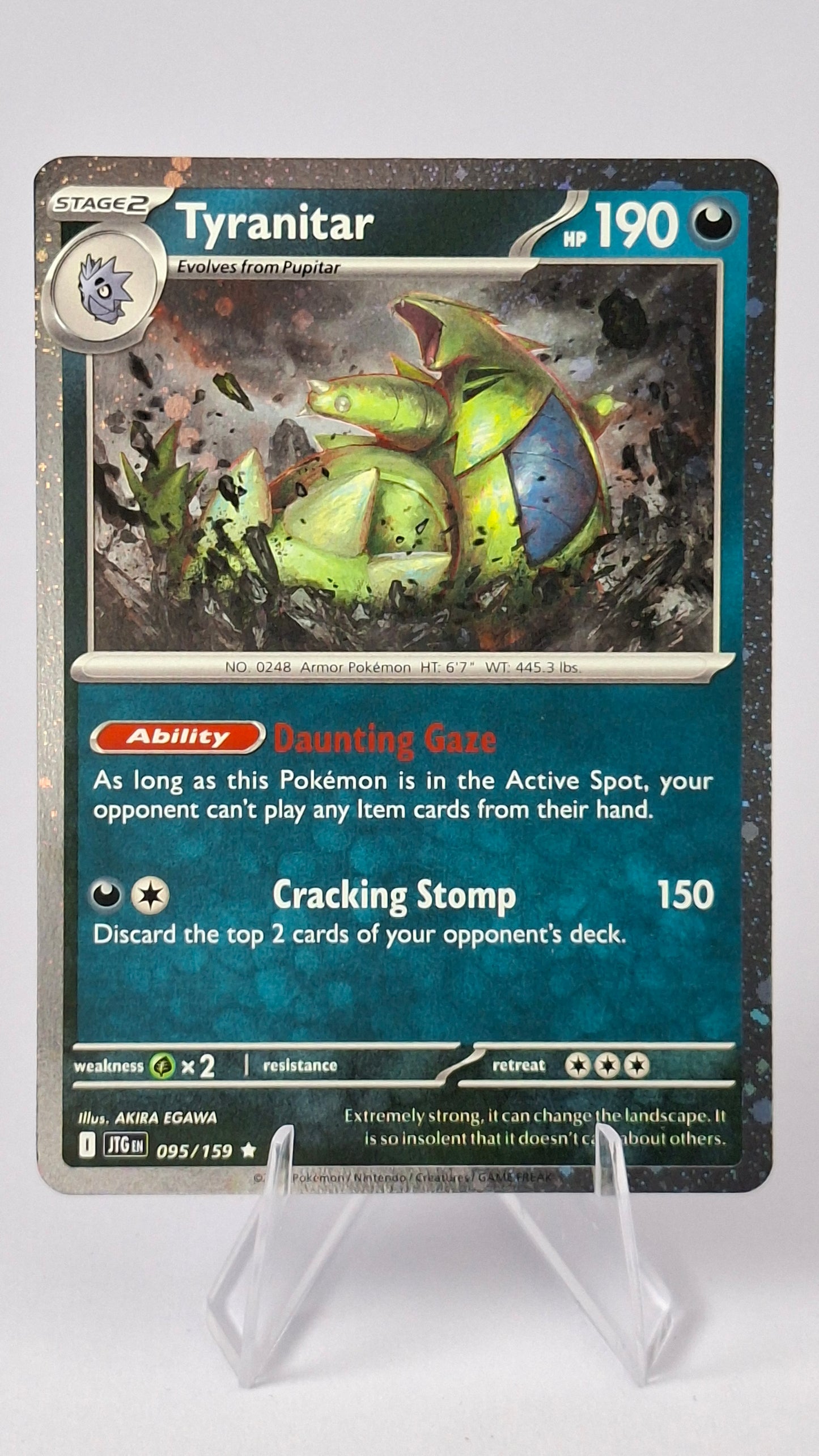 Tyranitar Evolution Line - Larvitar + Pupitar + Tyranitar (Cosmos Foil)