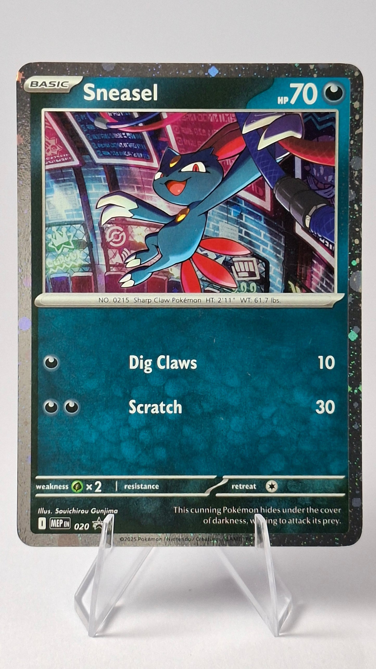 Weavile Evolution Line - Sneasel (Cosmos Holo) + Weavile (Cosmos Holo)