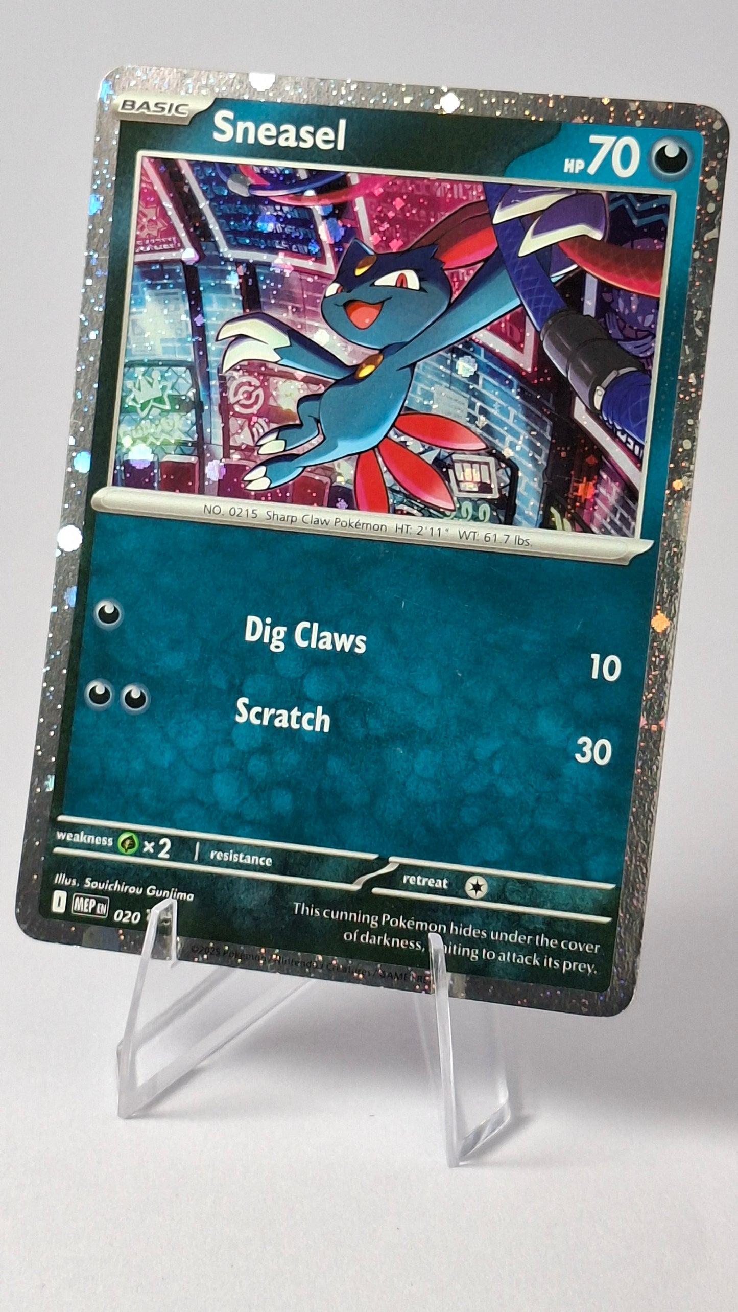 Weavile Evolution Line - Sneasel (Cosmos Holo) + Weavile (Cosmos Holo)