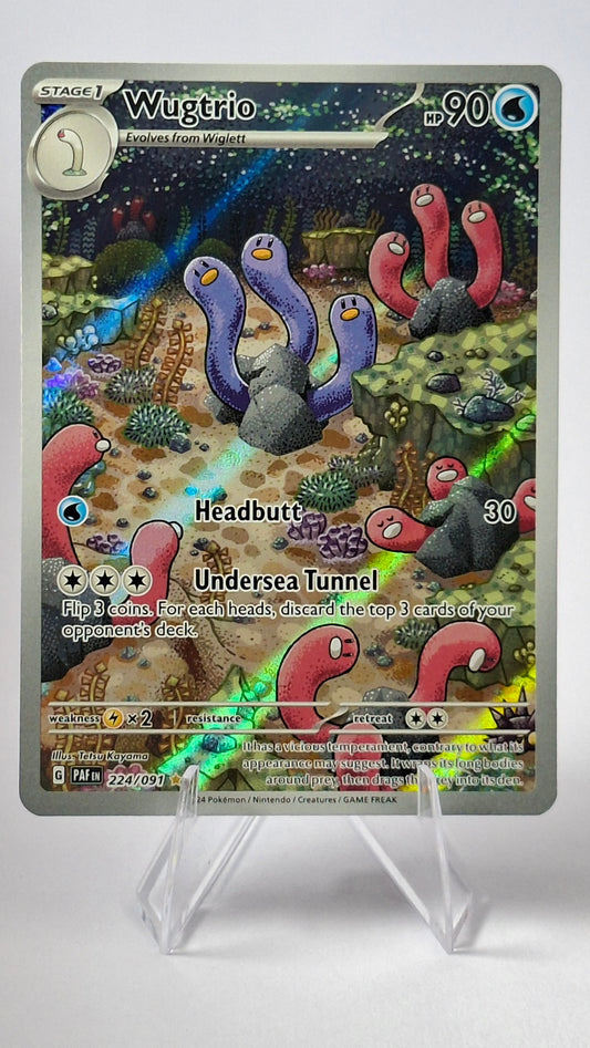 Wugtrio Illustration Rare – Paldean Fates (224/091)
