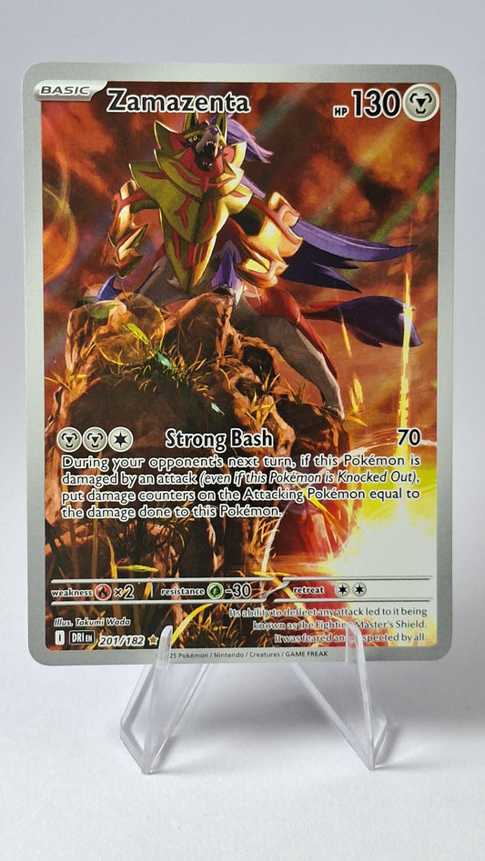 Zamazenta Destined Rivals Illustration Rare 201/182